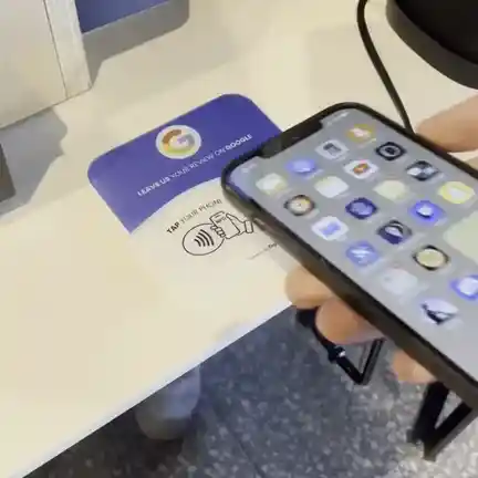 Google Reviews Plate NFC + QR